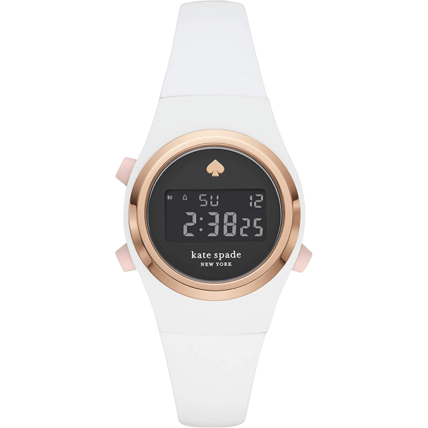 Kate Spade New York Rumsey White Silicone Digital Watch #1