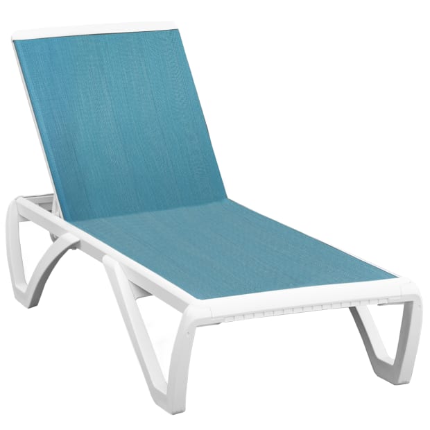 Vivere Monaco Sun Lounger in Blue Hawaii #1