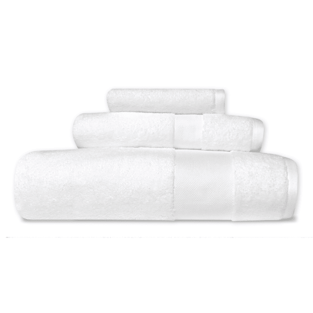 Cuddle Down ALEXANDRIA 100% Egyptian Cotton Towel - SET OF 3 - WHITE