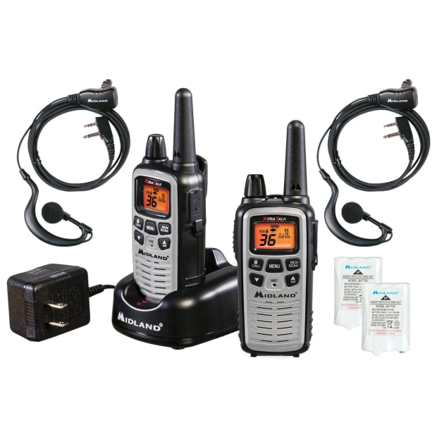 Midland Pair of 2-way Radios with Bonus Head set