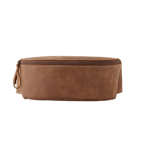 Roots Large Vintage Tribe Leather Belt Bag – Natural #1