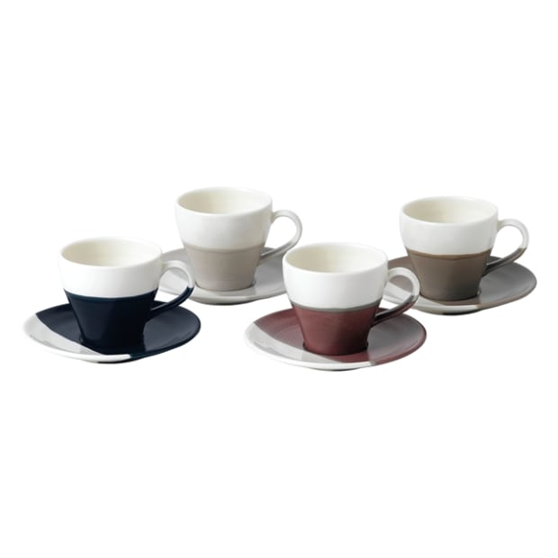 Royal Doulton Coffee Studio Espresso Cup & Saucer Set of 4 #1