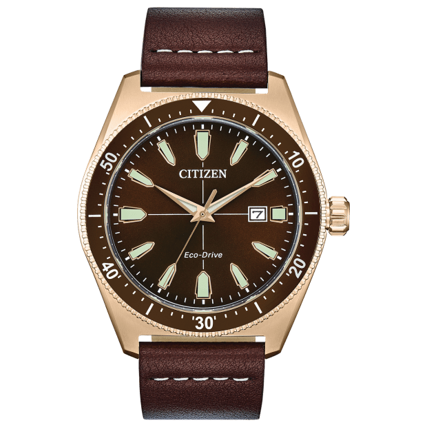 Citizen Vintage Brycen Sport Men's Eco-Drive Brown Dial Watch #1