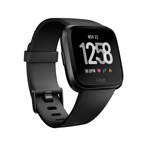 Fitbit Versa™ Watch - Black/Black Aluminum #1