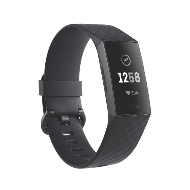 Fitbit Charge 3 Fitness Tracker with Heart Rate Monitor - Black/Graphite #1