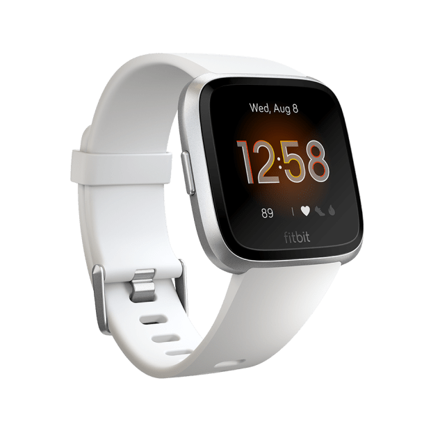 Fitbit Versa Lite Watch - White/Silver Aluminum #1