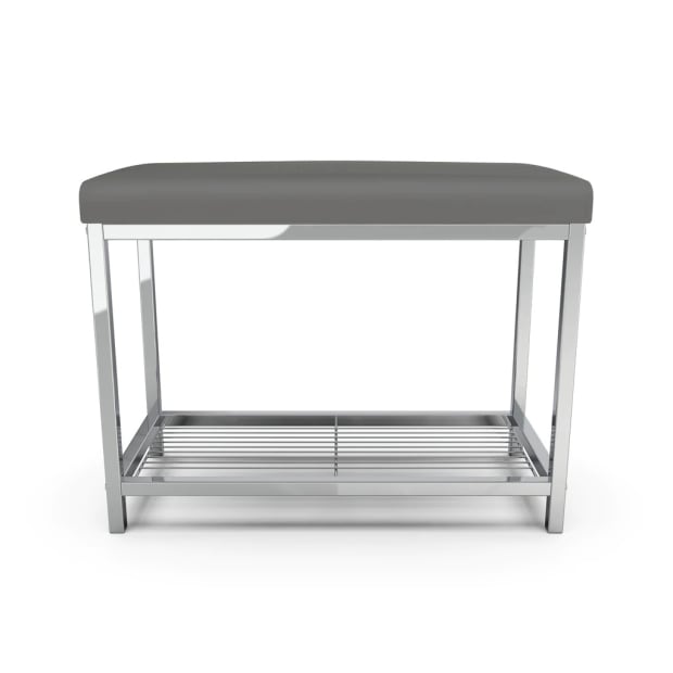 Better Living MODERNA Extra Wide Vanity Seat Grey #1