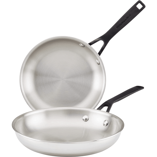 Kitchen Aid Stainless steel 5-Ply Clad, 2PK Fry Pan (8" and 10") #1