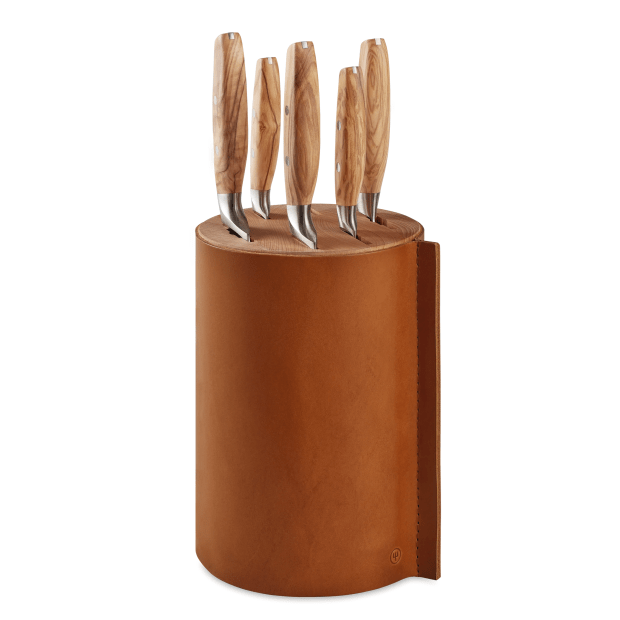 Wusthof Amici Leather Wrapped 6 pcs Knife Block #1