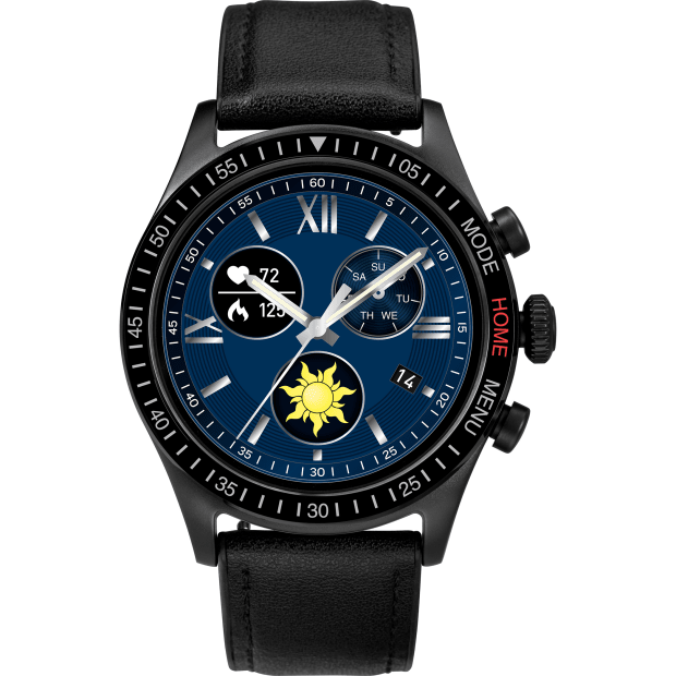iConnect® by Timex Pro Leather Strap Smartwatch ACTIVITY/SLEEP TRACKING HEARTRATE MONITORING - Men’s