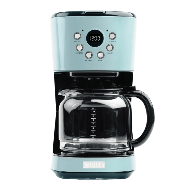 Haden 12-Cup Programmable Coffee Maker with Strength Control – Turquoise #1