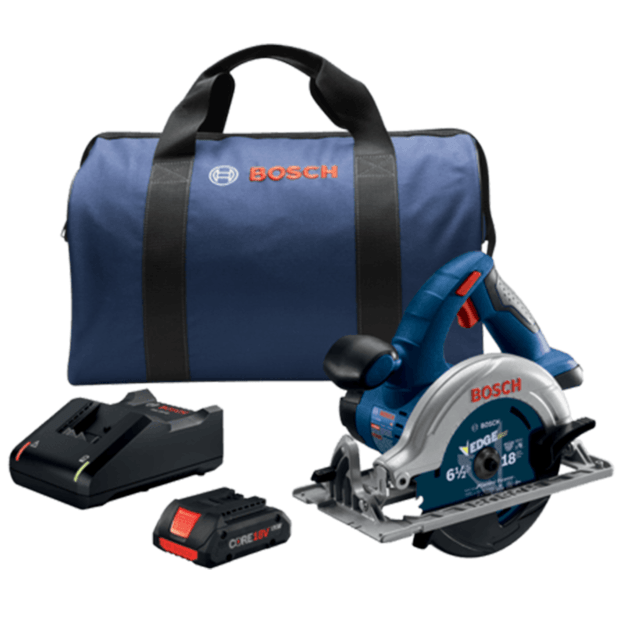 Bosch 18V 6-1/2 In. Blade Circular Saw Kit with CORE18V 4.0 Ah Compact Battery