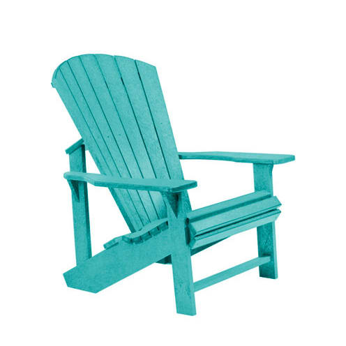 C.R. Plastic Generation Line Classic Adirondack Chair - Turquoise