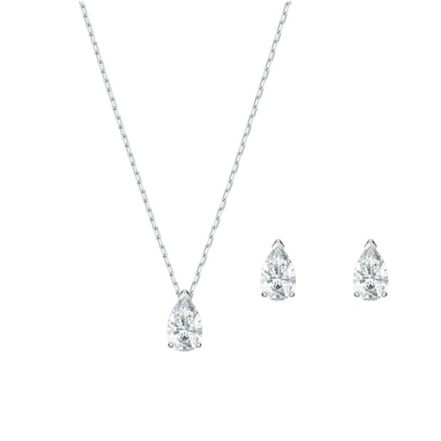 Ensemble de collier et boucles d’oreille Attract Pear de Swarovski #1