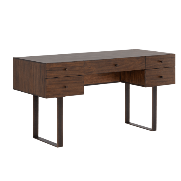 Sunpan Bradbury Desk – Smoked Brown #1