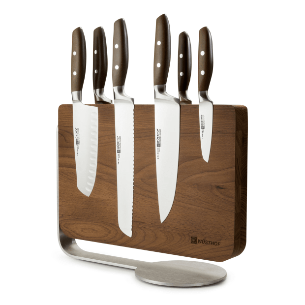 Wüsthof 7-Piece Knife Block Set with Magnetic Thermo Wood Knife Stand