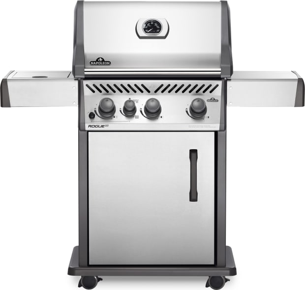 Napoleon Rogue XT 425 Propane Gas Grill with Infrared Side Burner - Stainless Steel