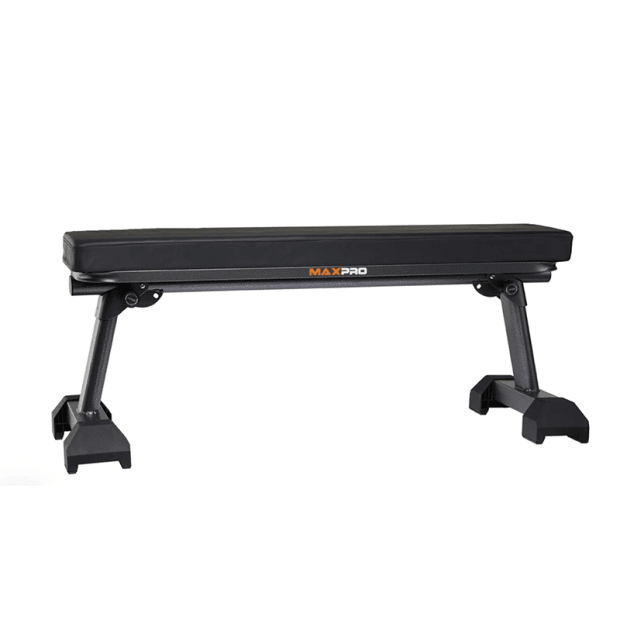 MAXPRO Fitness Foldable Steel Bench - BLACK