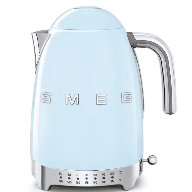 SMEG 50's Retro Style Aesthetic Variable Temperature Kettle - Pastel Blue #1