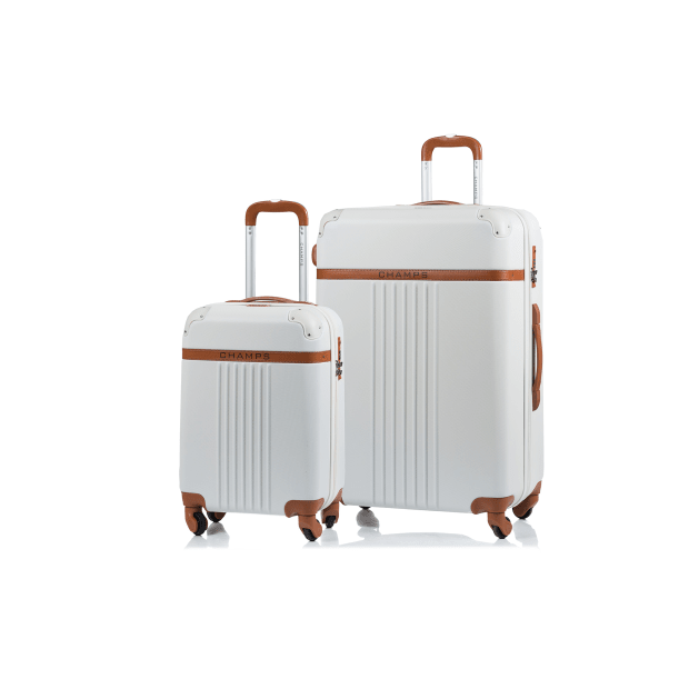 CHAMPS Vintage Collection 2pc Hard Side Expandable Luggage Set - Ivory #1