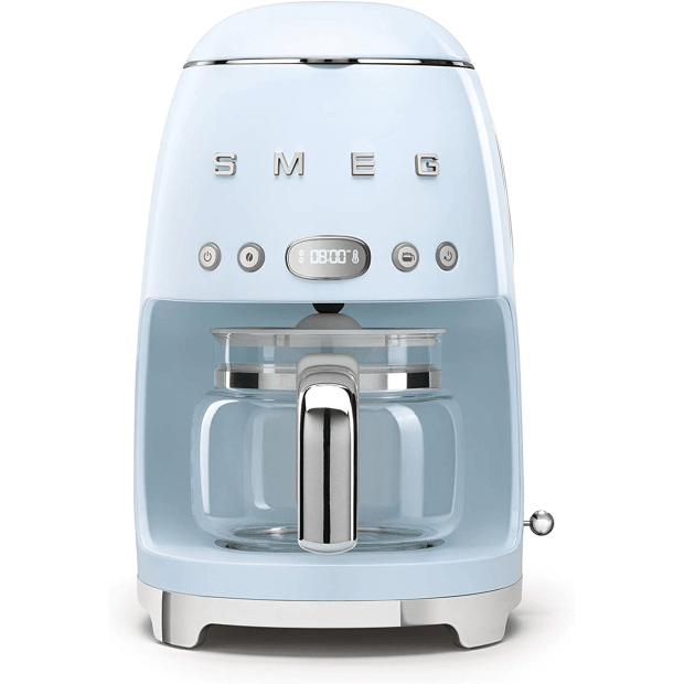 SMEG 50's Retro Style Aesthetic Drip Coffee Machine - Pastel Blue
