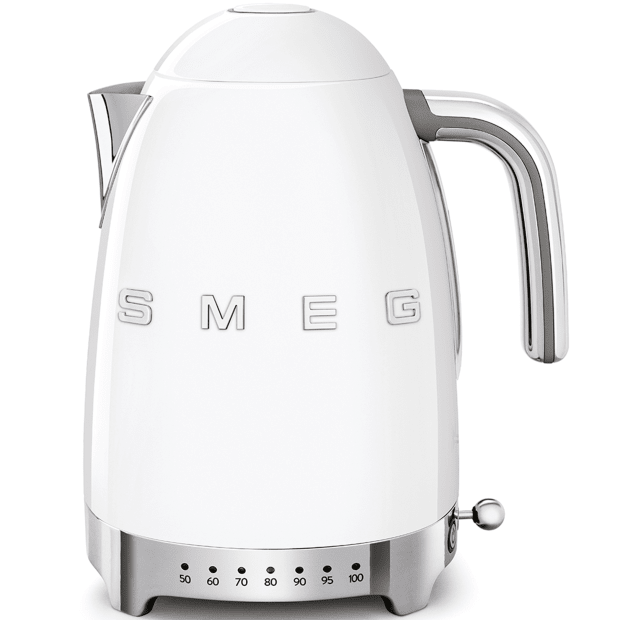 SMEG Kettle Variable Temp 50’s Style - White 3D Logo