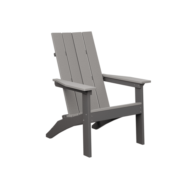 Berlin Gardens - Mayhew Stationary Adirondack Chair - Light Gray on Smoke Gray