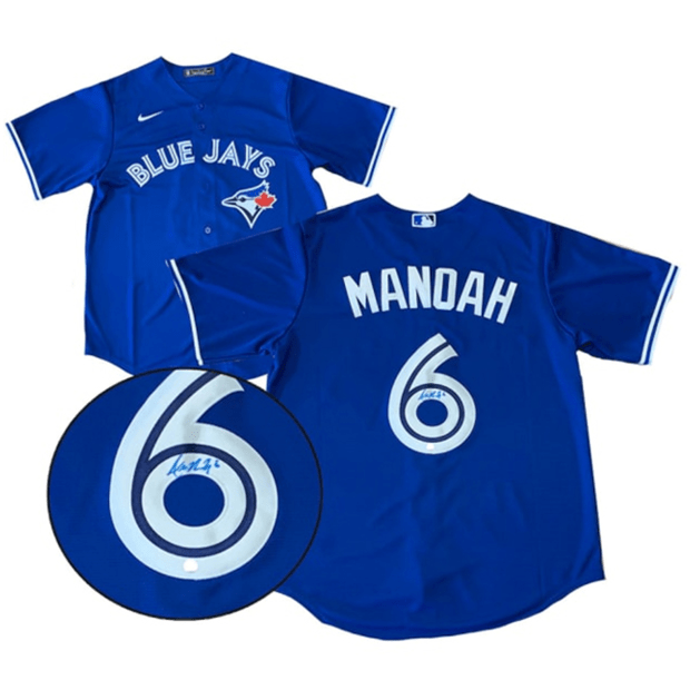 Alek Manoah Signed Toronto Blue Jays Nike blue Jersey