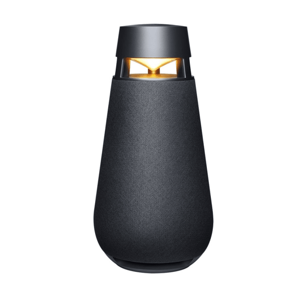 LG XBOOM 360 XO3 - Portable Bluetooth Speaker with 360 Sound, Customizable Mood Lighting (Charcoal Black)