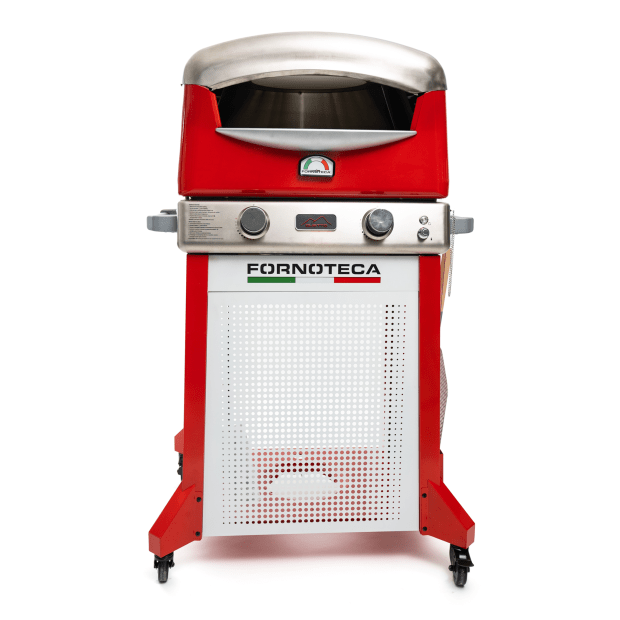 FORNOTECA DUETTO OUTDOOR PIZZA OVEN DUAL BURNER (RED) #1