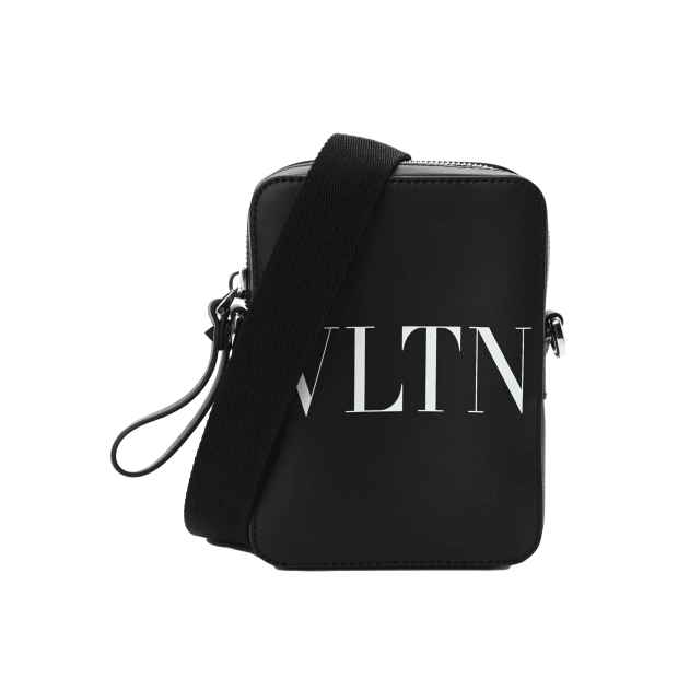 Valentino Small VLTN Logo Leather Crossbody Bag #1