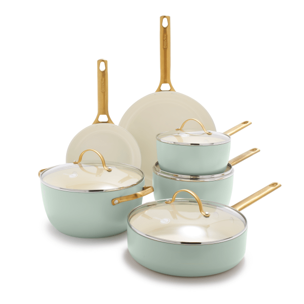 GreenPan Padova Reserve 10pc Hard Anodized Aluminum Healthy Ceramic nonstick Cookware set #1