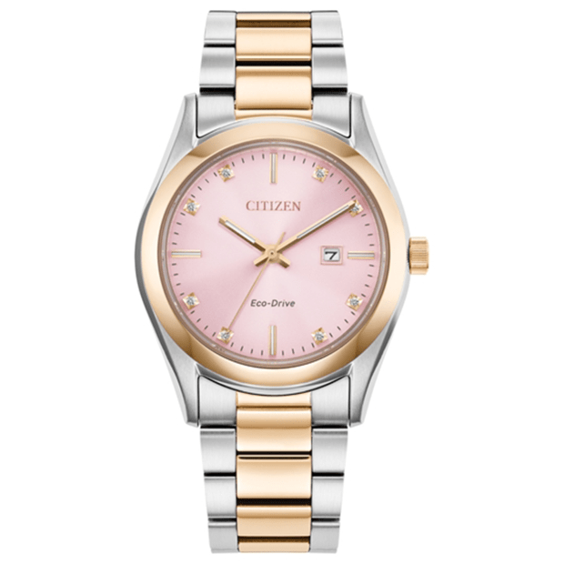 CITIZEN LAD ECO WR100 SSTRG BRAC PINK