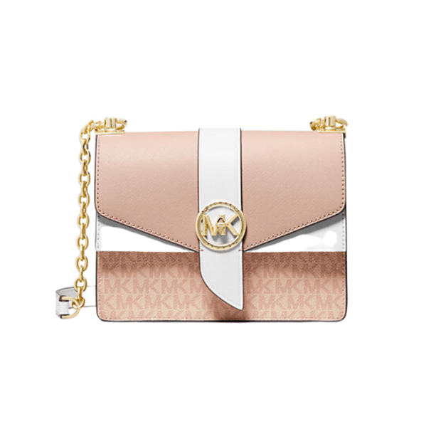 Michael Kors Greenwich Small Color-Block Logo and Saffiano Leather Crossbody Bag #1