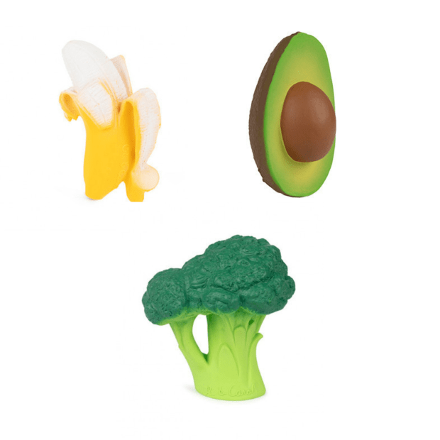 Oli & Carol 3-Pack Fruit & Veggie Teether #1