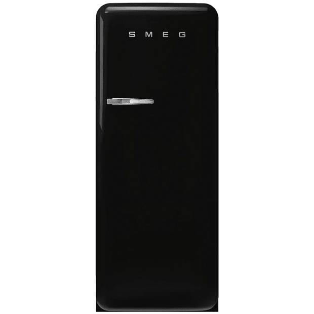SMEG FAB28 Retro Refrigerator w/ Int FZ, Right Hinge Black #1