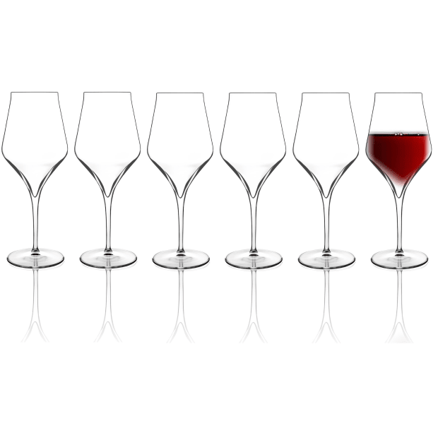 Luigi Bormioli Wine Ambassador SUPREMO SON.hyx® Lead-free crystal Bordeaux Red Wine Stem-glasses 550ml - Set of 6