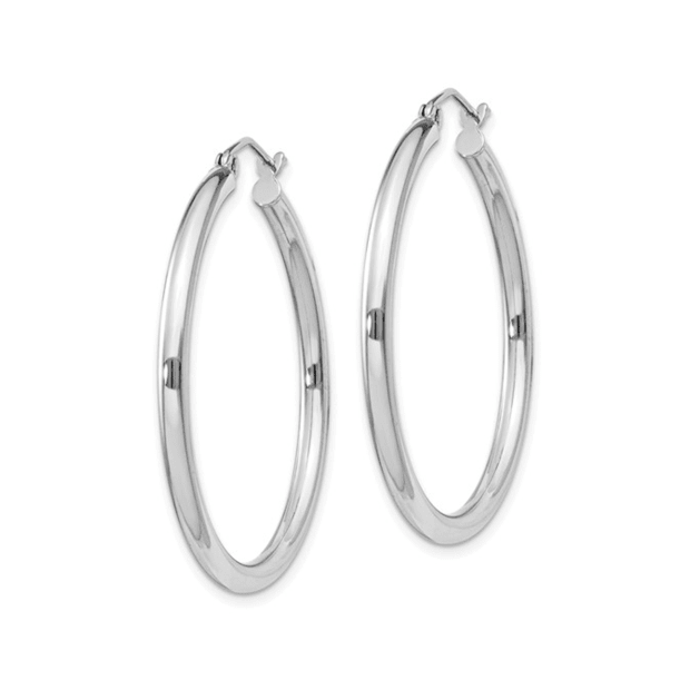 Karing Sterling Silver hoop earrings approx. 35mm round