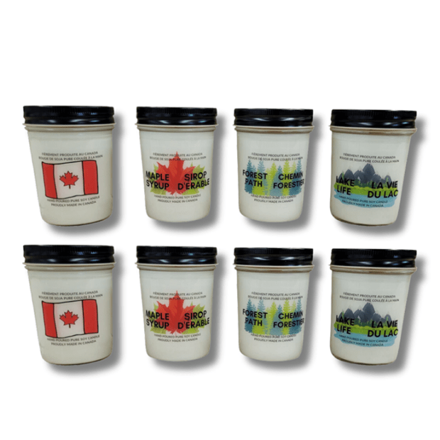 Serendipity Soy Candles - Festive Favorites 8 16oz Mason jar Candles #1