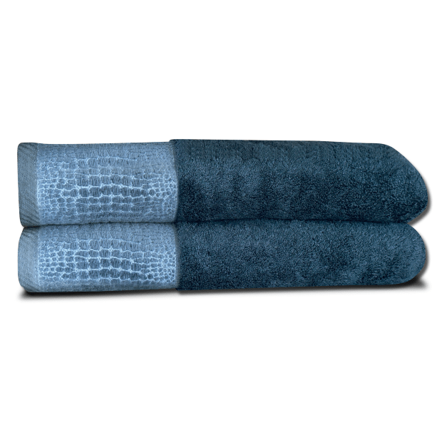 Kouchini Bamboo Luxurious Touch Soft Bath Sheet 2-Piece Set- PEACOCK #1