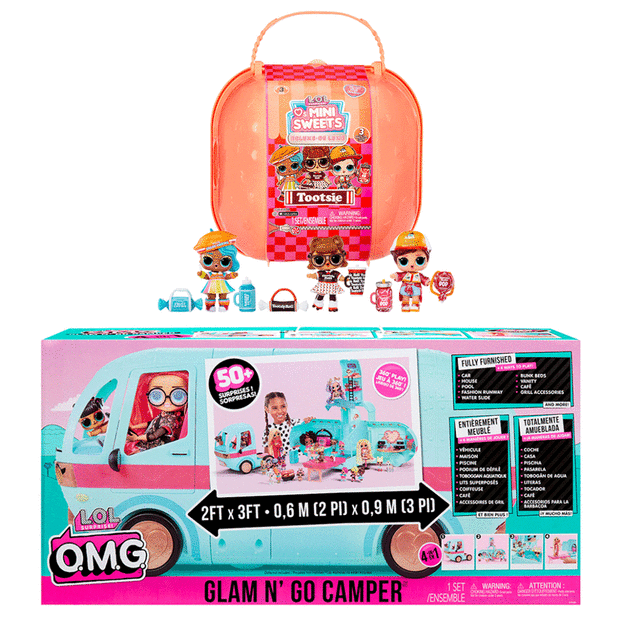 L.O.L. Surprise! - O.M.G. Glam N' Go Camper & L.O.L. Surprise!-Mini Sweets S3-Dlx Tootsie #1