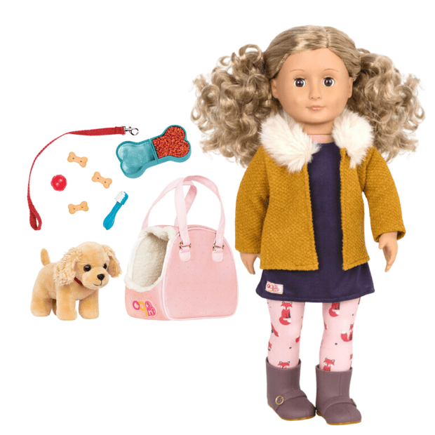 Doll OG - Florence 18" & 6" Pup in a Bag #1