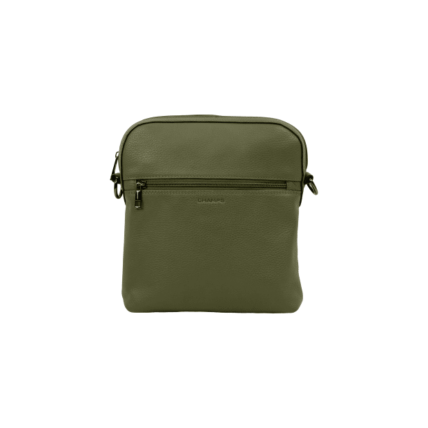 CHAMPS Onyx Collection Leather Crossbody Bag, Green #1