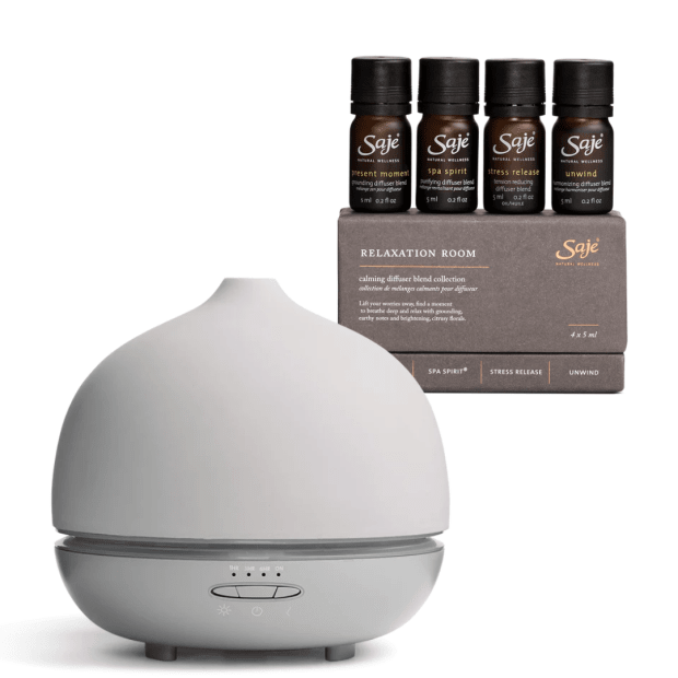 Saje Natural Wellness Aroma Om Deluxe Stone Ultrasonic Diffuser