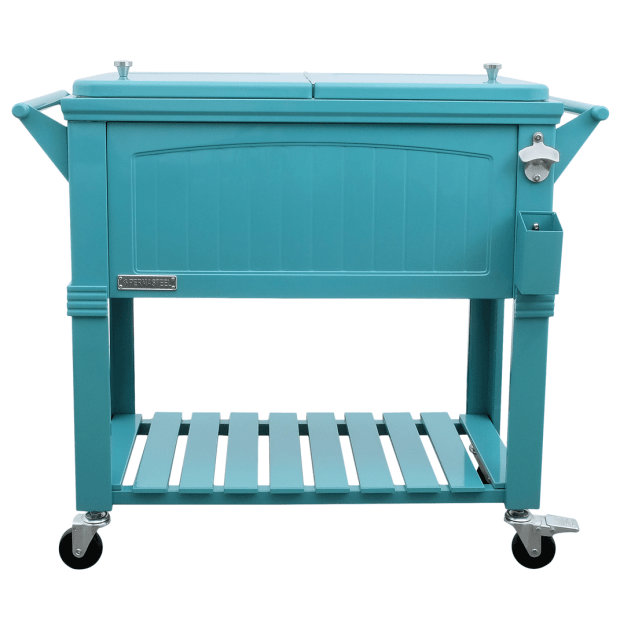 Permasteel - 80QT Furniture Style Patio Cooler - TEAL #1