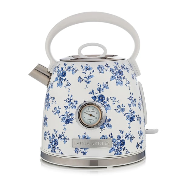 Laura Ashley Dome Kettle - 7 Cup/1.7 Litre Capacity - 360* Degree Cordless - 1500 Watts - CHINA ROSE #1