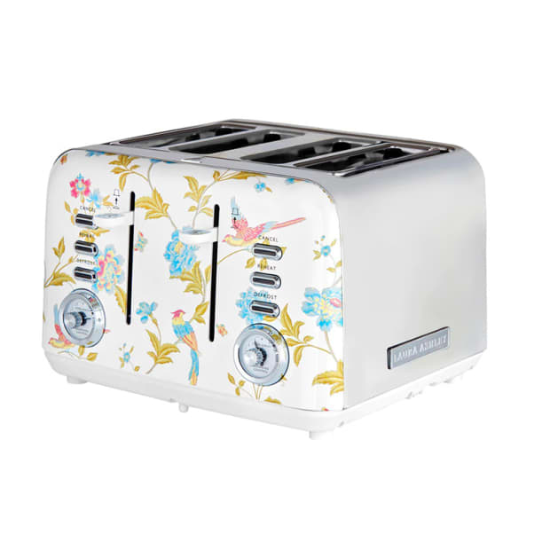 Laura Ashley 4 Slice Toaster - ELVEDEN WHITE #1