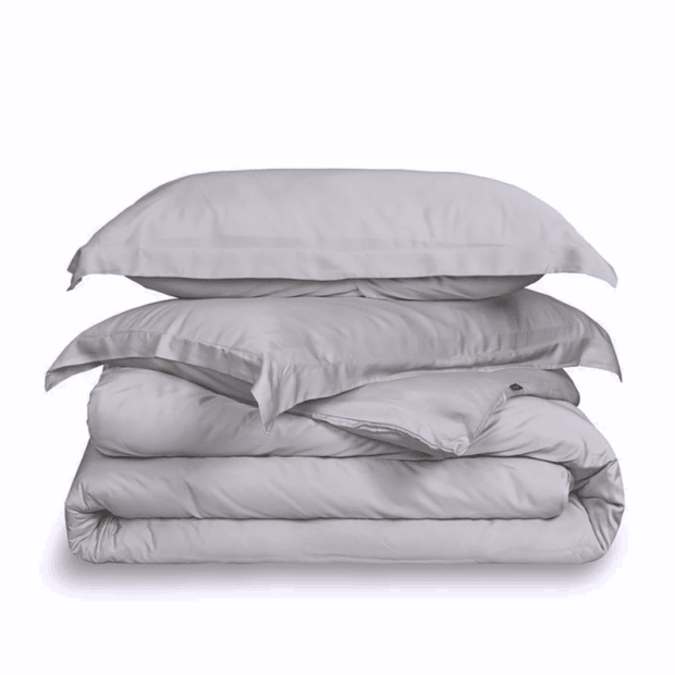 HUSH Iced Duvet Cover Set - King - Grey #1