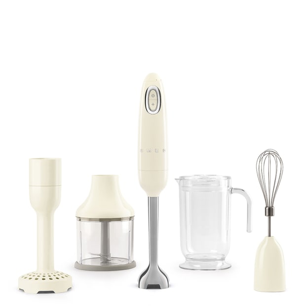 Smeg Immersion Hand Blender with Attachments cream