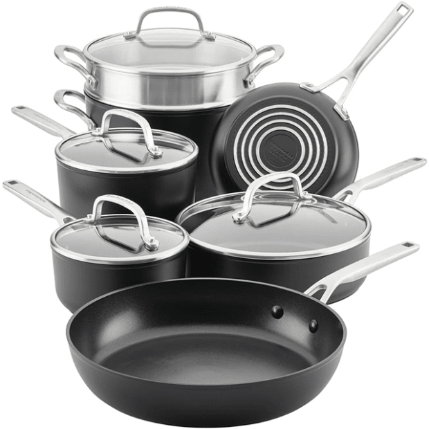 KitchenAid Hard Anodized Nonstick 11pc Cookware Set #1